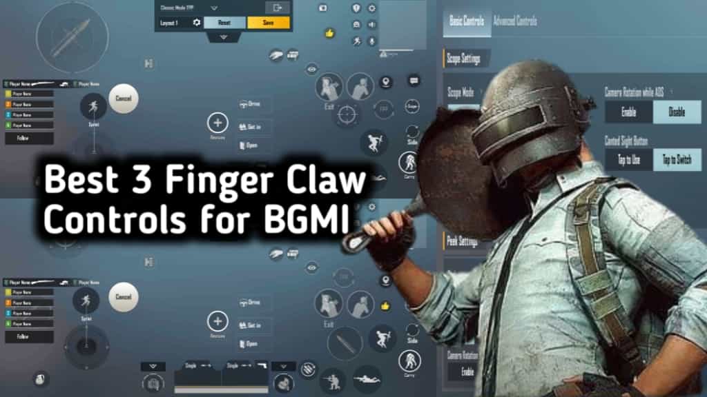 BGMI 3 Finger Claw Code & Sensitivity