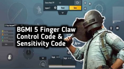 bgmi 5 finger claw control code