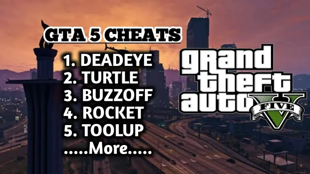 GTA 5 Cheat Codes