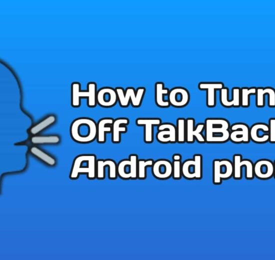 Stop TalkBack Feature