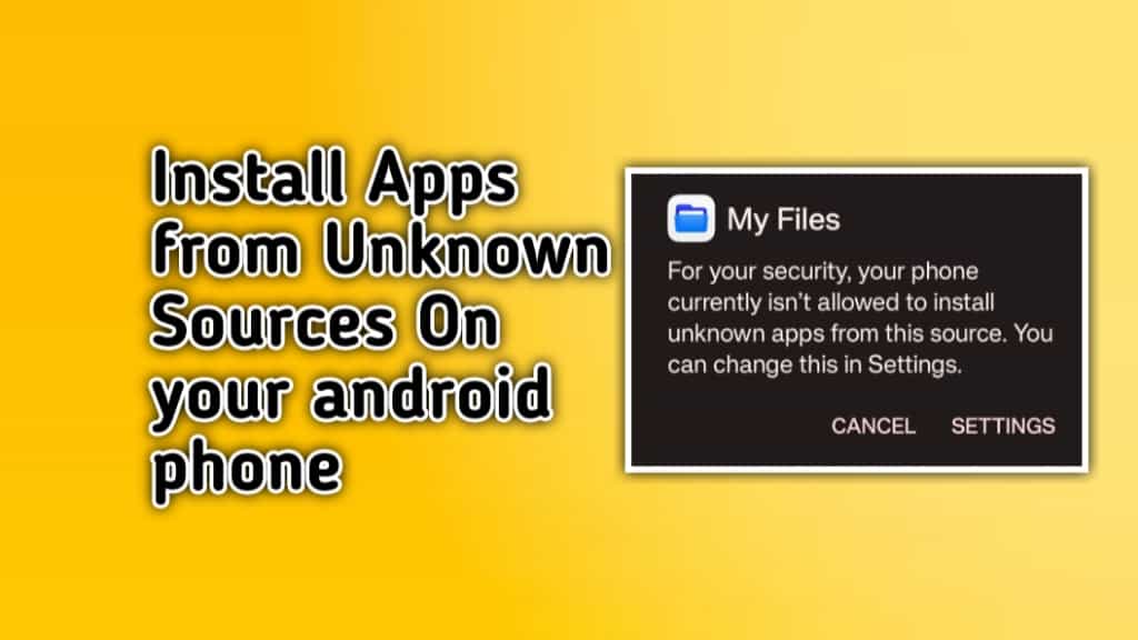 Install apps from unknown sources