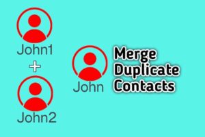 merge duplicate contacts