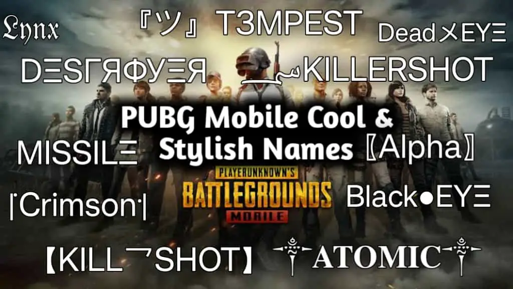 Cool And Stylish Names for PUBG